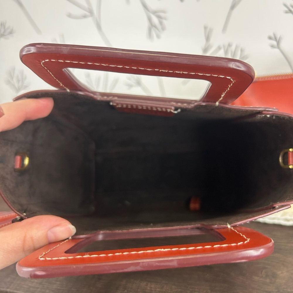STAUD mini Shirley Red handbag - Picture 9 of 12